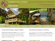 Tablet Screenshot of flowerydell-lodges.com